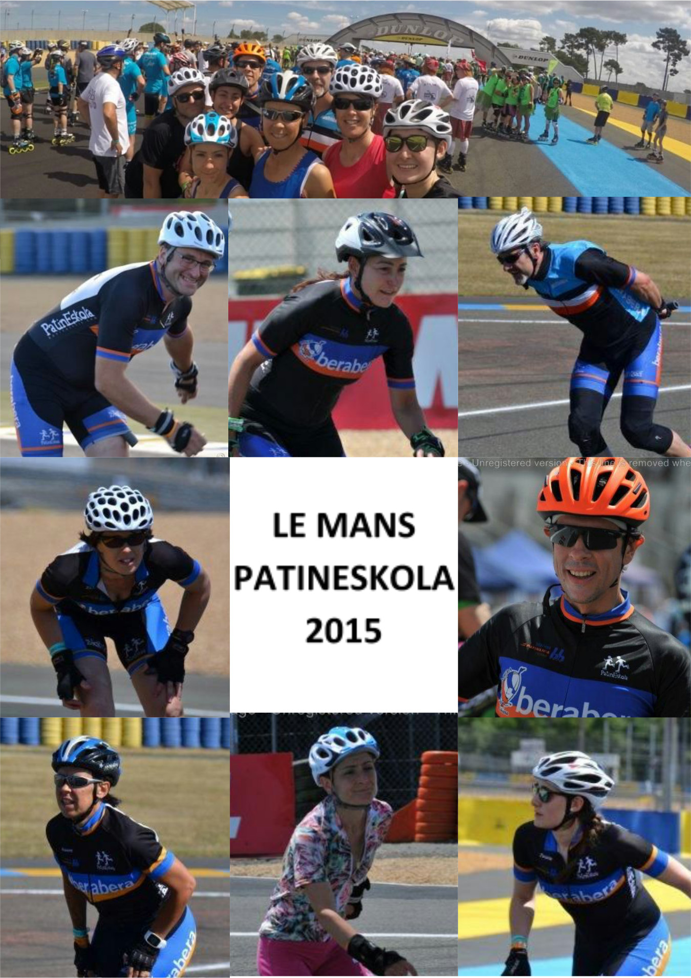 Collage equipos de Le mans PatinEskola 2015